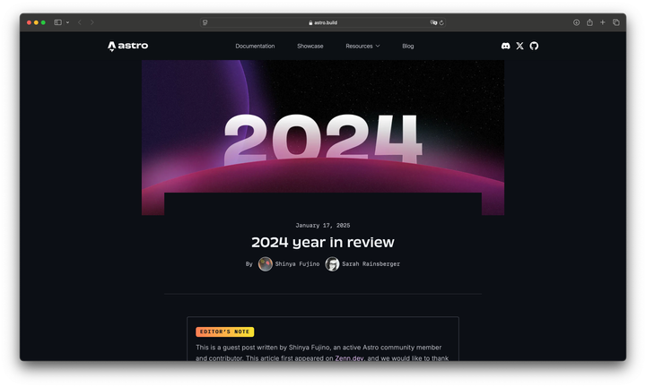 📅 Année 2024 : Retour sur les Succès d’Astro